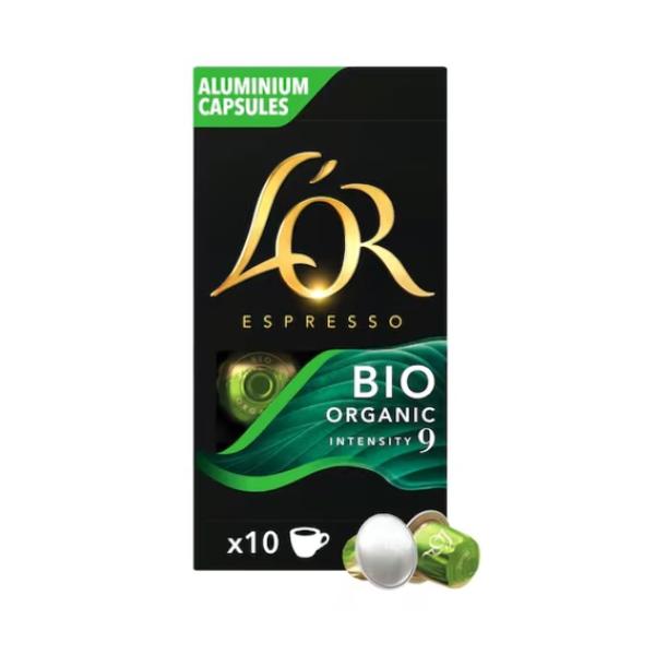 L'OR Espresso Bio Organic, Intensity 9 Nespresso Coffee - 10 Capsules