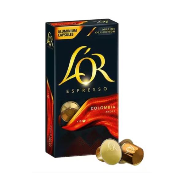 L'OR Espresso Colombia, Intensity 8 Nespresso Coffee - 10 Capsules