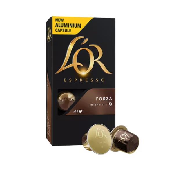 L'OR Espresso Forza, Intensity 9 Nespresso Coffee - 10 Capsules