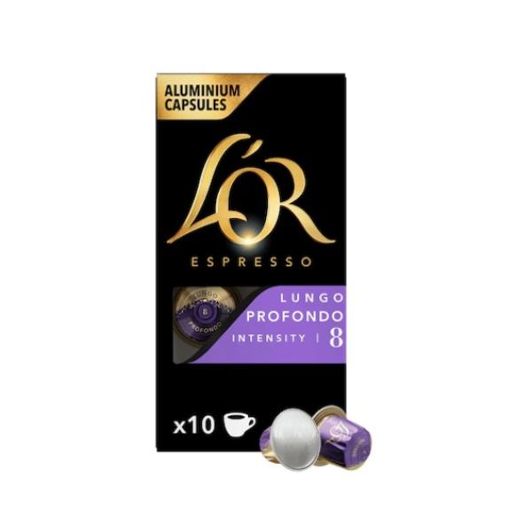 L'OR Espresso Lungo Profondo, Intensity 8 Nespresso Coffee - 10 Capsules