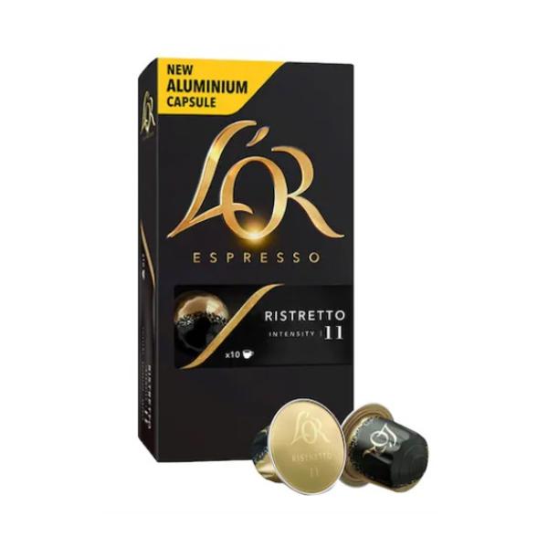 L'OR Espresso Ristretto, Intensity 11 Nespresso Coffee - 10 Capsules