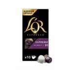 L'OR Espresso Supremo, Intensity 10 Nespresso Coffee - 10 Capsules