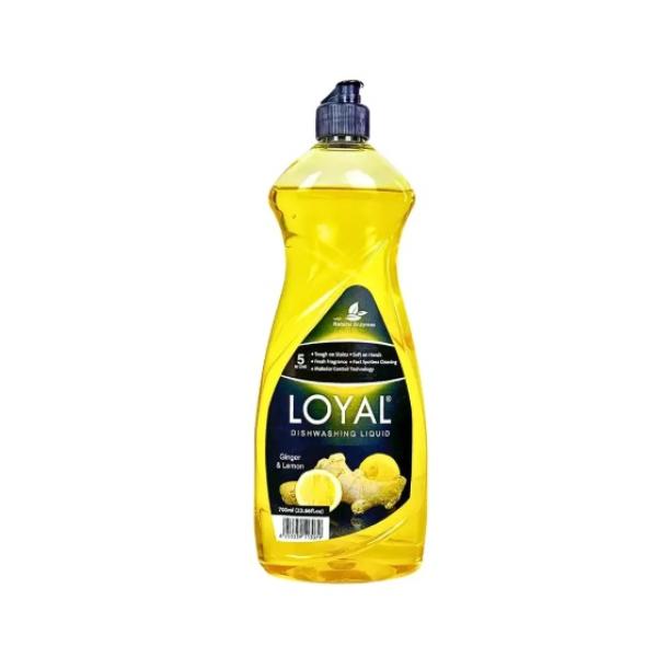 Loyal Dishwashing Liquid, Ginger and Lemon Scent - 700 ml