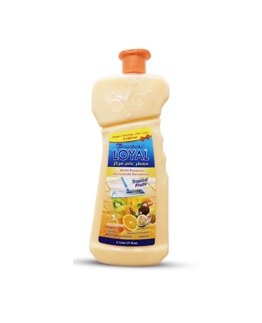 Loyal Multi-Purpose Household Deodorizer Concentrated Gel, Tropical Fruits Scent - 2100 ml