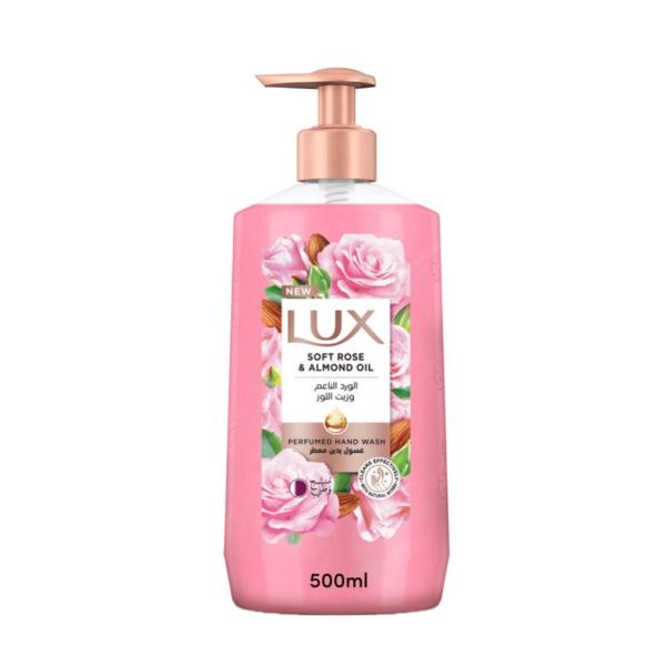 Lux Perfumed Hand Wash, Soft Rose & Almond Oil - 500 ml