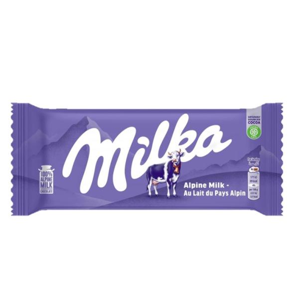 Milka Chocolate with Alpine Milk - 100g