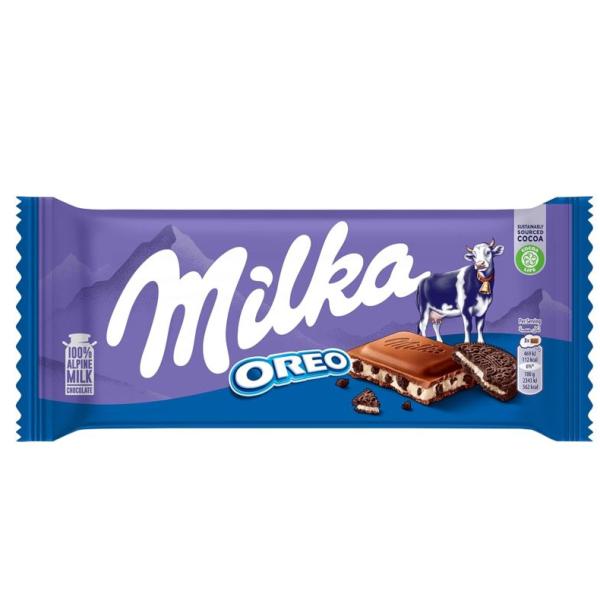 Milka Chocolate With Oreo Cookies - 100g