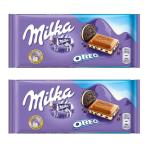 Milka Chocolate With Oreo Cookies - 100g (Dual Pack)