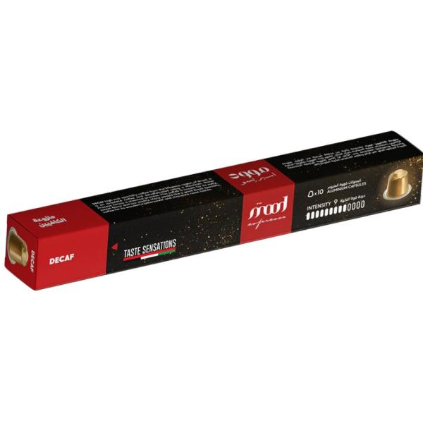 Mood Espresso, Decaf Aluminum Nespresso Capsules - 5.2g (10 Capsules)