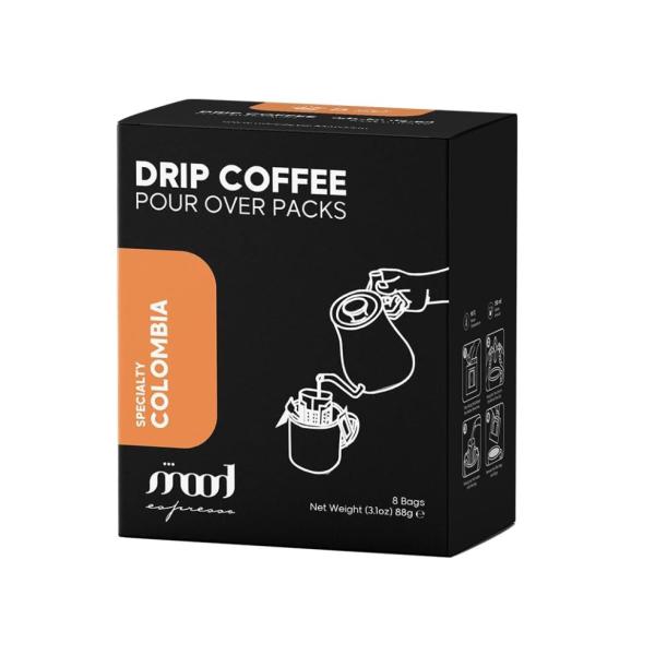 Mood Espresso Drip Coffee Blend, Specialty Colombia Blend - 11g Sachet x 8