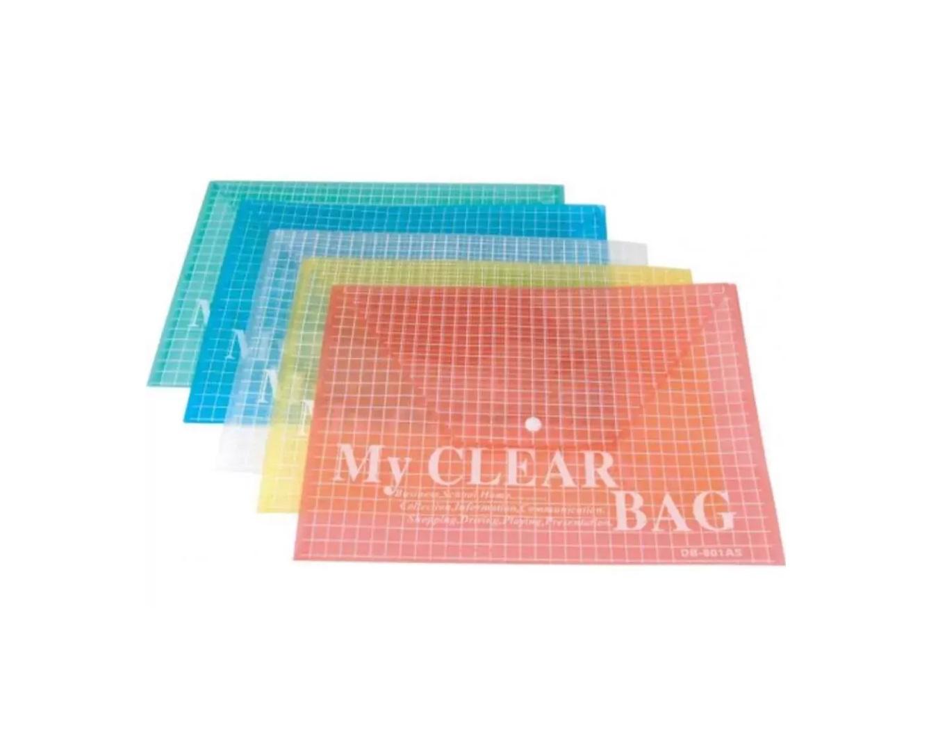 My Clear Bag Transparent File Folder / Document Holder - 12 Pieces