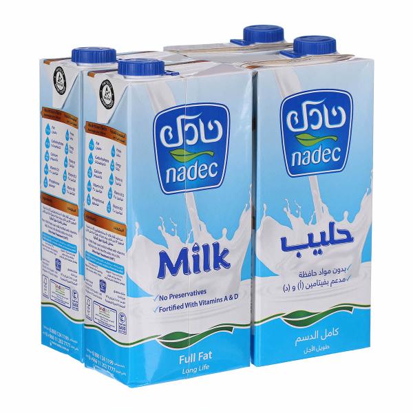 Nadec UHT Milk Full Cream - 1 Liter