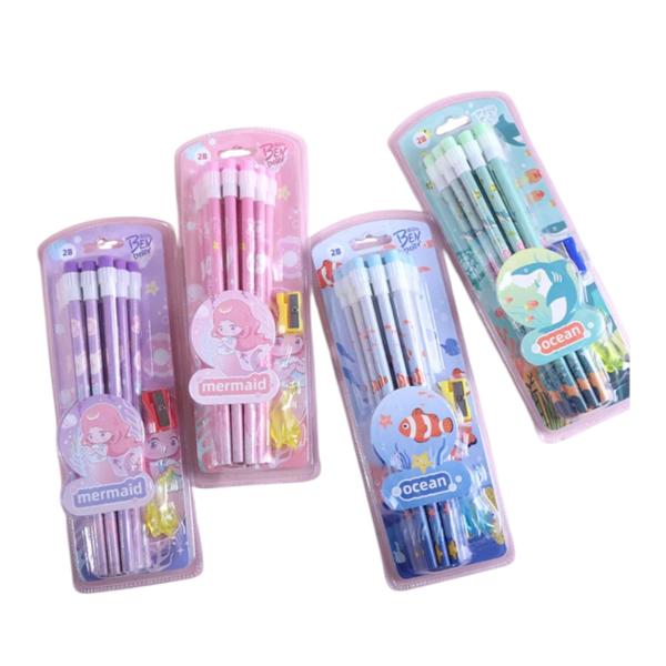 Ocean Pencil Set 4 Colour Mix - BN3670