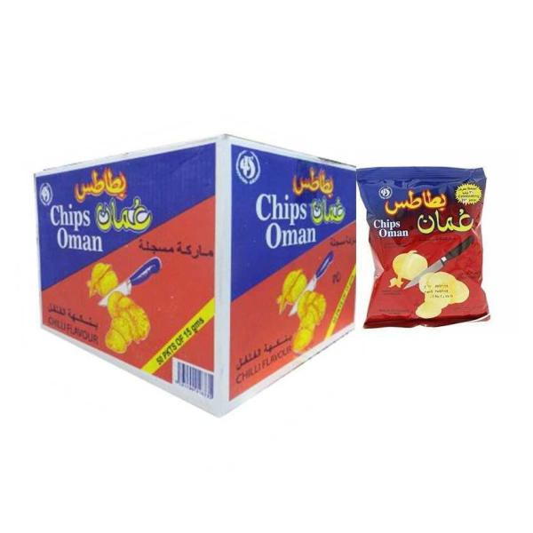 Oman Chilli Potato Chips - 15g