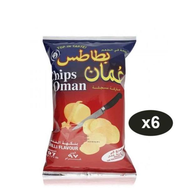 Oman Chilli Potato Chips - 97g