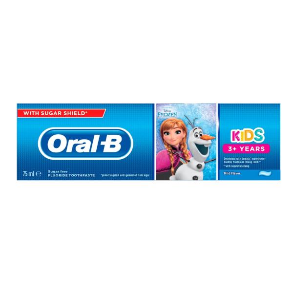 Oral-B Kids 3+ years Frozen and Cars Toothpaste - 75 ml