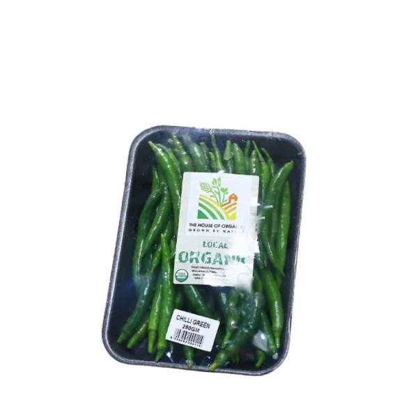 Organic Green Chilli, UAE - 250g (Pack)