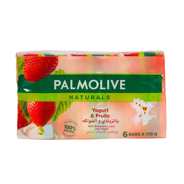 Palmolive Naturals Soap, Yoghurt & Fruits - 170g x 6