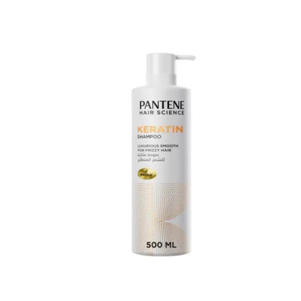 Pantene Hair Science Keratin Shampoo for Luxurious Smooth - 500 ml