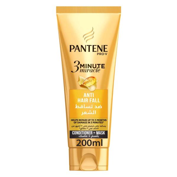 Pantene Pro-V 3 Minute Miracle Anti-Hair Fall Conditioner for Fine Weak Hair - 200 ml