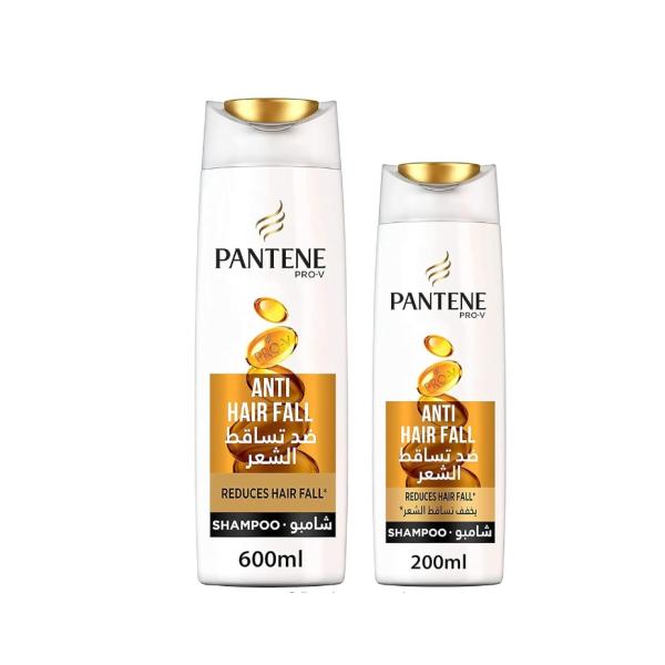 Pantene Pro-V Anti-Hair Fall Shampoo Pack, 600 ml + 200ml Free