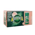 Perrier Water Peach Flavor, Slim Can - 250 ml