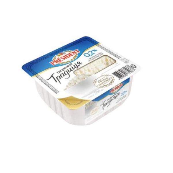 President Cottage Cheese, 0.2% - 300g