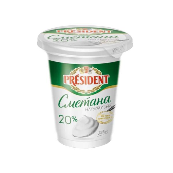 President Sour Cream, 20% Fat - 300g