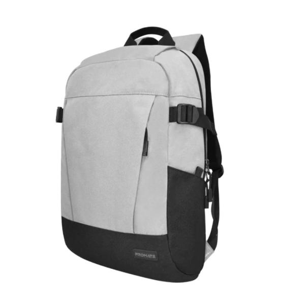 Promate Birger, ComfortStyle 15.6" Laptop Backpack, Grey