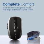 Promate Breeze, Silent Switch Streamlined Wireless Mouse, Silver