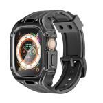 Promate CaseBand, Durable Protection Watch Case with TPU Watch Band, Black