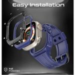 Promate CaseBand, Durable Protection Watch Case with TPU Watch Band, Blue