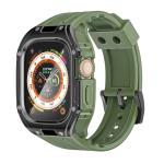 Promate CaseBand, Durable Protection Watch Case with TPU Watch Band, Midnight Green