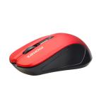 Promate Contour, Comfort Performance Wireless Ergonomic Mouse, Red