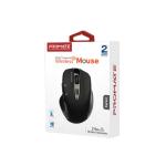 Promate Cursor, EZGrip Ergonomic Wireless Mouse, Black