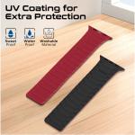 Promate MagBand-MS, Premium Magnetic Silicone Watch Band, Black