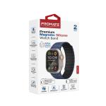 Promate MagBand-MS, Premium Magnetic Silicone Watch Band, Navy Blue