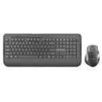 Promate ProCombo-8, Ergonomic Full-Size Wireless Keyboard & Mouse Combo with Palm Rest