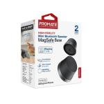 Promate Punch High-Fidelity Mini Bluetooth Speaker with MagSafe Compatible Base, Black