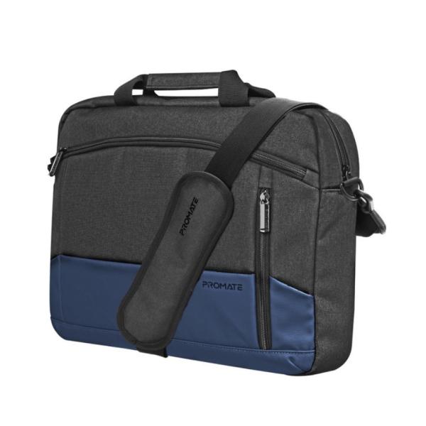 Promate Satchel-MB, SleekComfort 15.6" Laptop Messenger Bag, Blue