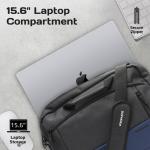 Promate Satchel-MB, SleekComfort 15.6" Laptop Messenger Bag, Blue