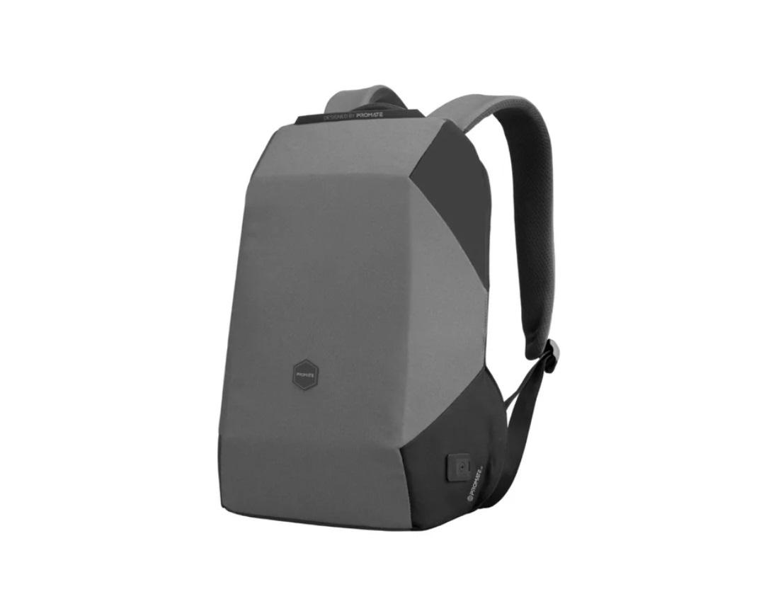 Promate UrbanPack-BP, Urban Styled EcoPack 15.6" Travel Backpack, Black