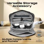 Promate UrbanPouch, Versatile Tech Essential Organizer Pouch, Black