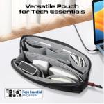 Promate Vali Lightweight Tech Pouch Bag, Black