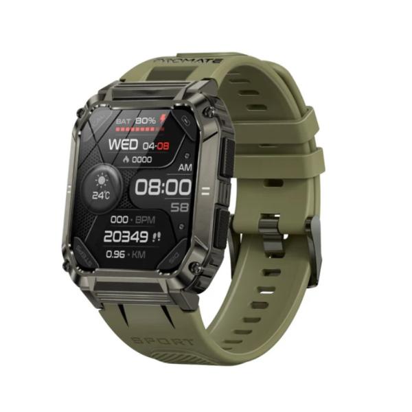 Promate XWatch-S19, ActivLife™ Smartwatch with Wireless BT Calling, Mid Night Green