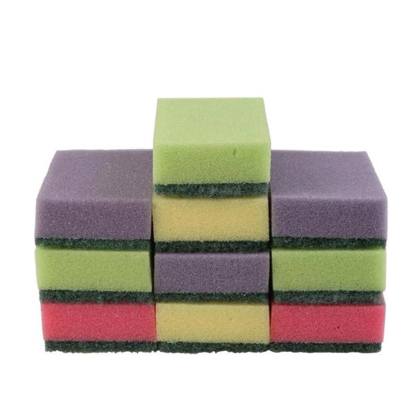 Rainbow Kitchen Sponge Scourer - 10 pcs