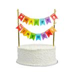 Rainbow Moments 'Happy Birthday' Cake Bunting - 1 Piece Pack