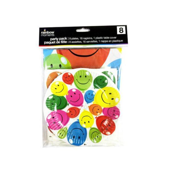 Rainbow Moments Joyous Balloons Tableware Kit for 8