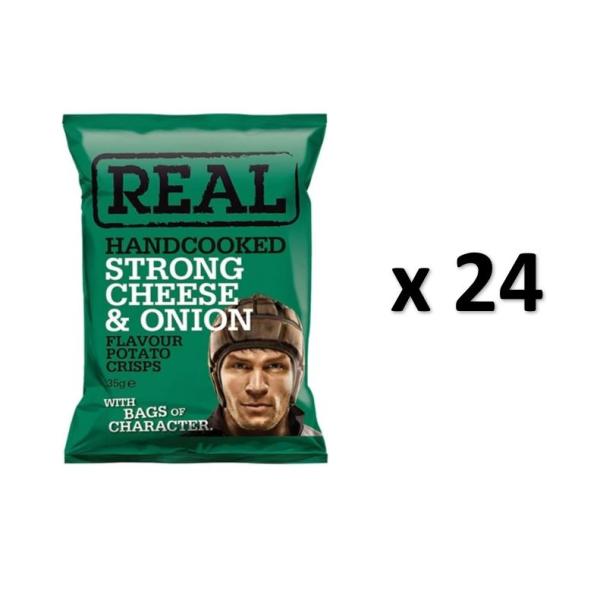 Real Crisps Cheese & Onion - 35g