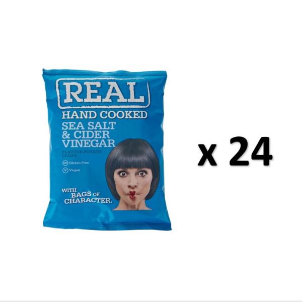 Real Crisps Salt and Vinegar - 35g